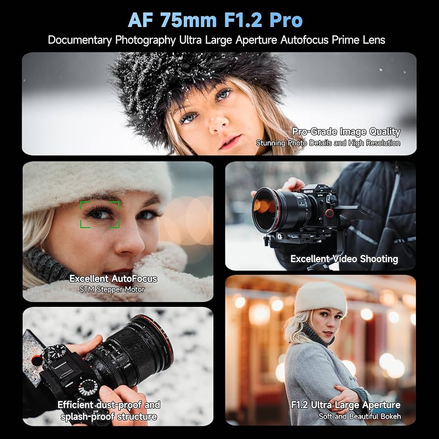 VILTROX AF 75mm F1.2 Pro Zマウント Viltrox AF 75mm F1.2 Pro APS-C Lens for Nikon Z-Mount